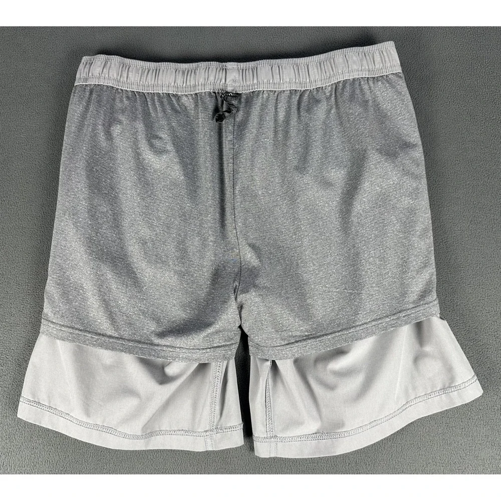 Vuori Short 2XL Grey Kore Compression Lined Performance Gym Training Lounge V302